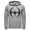 Athletic Heather, variant on Men's Batman Logo Modern Wing Curve Pull Over Hoodie Athletic Heather 2X Large