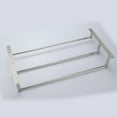 thumbnail image 5 of THREE Stagger Layers Towel Rack SUS304 Stainless Steel Hand Polishing Mirror Polished Finished Bathroom Accessories Set Three Towel Bars 23.62 inch bars KJWY004-60CM, 5 of 9