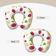 thumbnail image 3 of KLL Strawberry and Lemon Pattern Memory Foam Cervical Neck Pillow Versatile U-Shaped Pillows for Home/Office/Camping/Travelling/Soft Washable Cover, 3 of 8