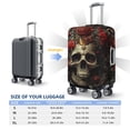 thumbnail image 4 of Fotbe Classical Rose Crown Skull Funda Protectora para Equipaje, Antirrayones y Resistente a la Suciedad, Compatible con Maletas de 18 a 32 Pulgadas-X-Large, 4 of 7