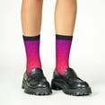 thumbnail image 4 of Naloa Light Purple Glitter Kids Socks Unisex Kids and Toddlers' Crew Socks, ,1 Pairs, 4 of 5