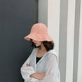 thumbnail image 2 of CoCopeanut new Fashion Spring Summer Bucket Hat Women Cotton Sun Protection Cap Lady Panama Hat Women Beach Cap Outdoor Gorro De Pescador, 2 of 6