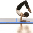 thumbnail image 1 of vidaXL Inflatable Gymnastics Mat with Pump 800x100x10 cm PVC Blue, 1 of 5