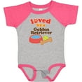 thumbnail image 3 of Inktastic Golden Retriever Loved by a Boys or Girls Baby Bodysuit, 3 of 5