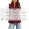 thumbnail image 3 of Enjoytime Fleece Vest for Women Stand Collar Sleeveless Zip Up Gilet Plus Size Lightweight Casual Warm Jacket with Pockets, 3 of 7