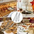 thumbnail image 7 of ckepdyeh 6 Pack Serving Tongs Kitchen Tongs, Buffet Tongs, 304 Stainless Steel Food Tong Serving Tong, Small Tongs, Silver 7Inch Kitchen Tongs, 7 of 7