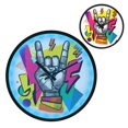 thumbnail image 2 of Indoor 12' Voice-Activated Luminous Decoration Wall Clock With LED Night Light The Rock Sign, 2 of 8