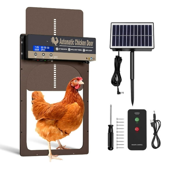 Protective door,Door Remote / - Chicken Alloy Steel Coop 4 Modes Alloy Coop Door / Chicken Weatherproof - Chicken Lcd 4 Door / Door Solar Powered Lcd Remote Weatherproof Screen Weatherproof / /