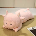 thumbnail image 2 of Muñeco de peluche de oveja rosa suave para niños, juguete de peluche de oveja tumbada, Animal de Anime, almohada de abrazo, decoración de habitación, regalo de cumpleaños de Navidad, 2 of 4