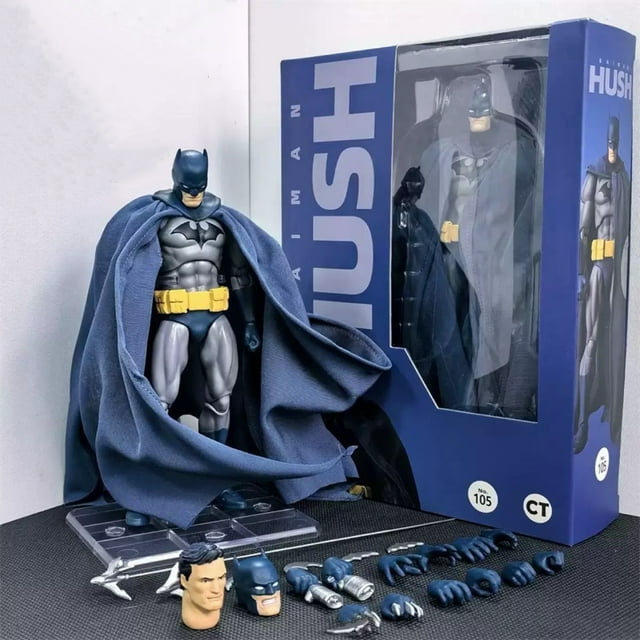 Bat M Blue Action Figure Model Movable Box Set, 16cm PVC