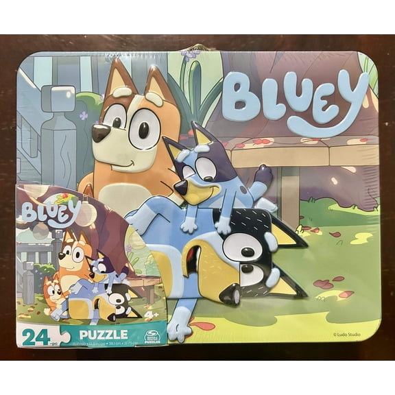 Bluey 24-Piece Jigsaw Puzzle with Metal Lunch Box 01750