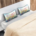 thumbnail image 7 of Coolnut Beautiful Colorful Wildflowers (2) Pillowcase for Hair and Skin Silk Pillowcase Standard Size 20 ×26Inn, Soft and Breathable Slippery Satin Pillowcase Covers for Sleep Decor Giftsation 394, 7 of 7