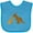 Turquoise, variant on Inktastic Kangaroo Family Boys or Girls Baby Bib