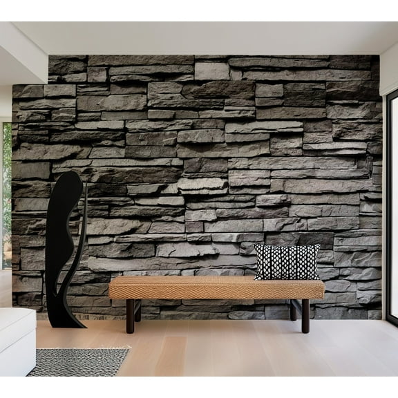 Tiptophomedecor Background & Patterns Wallpaper Wall Mural - Granite Bastion Wall