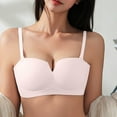 thumbnail image 2 of Womens Push Up Padded Bra Seamless Underwire T-Shirt Bra Strapless V Bras for Women, 2 of 8