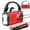 Red, variant on 20000mah / 74000mwh Emergency Radio Solar Hand Crank Am/fm/noaa Weather With Cell Phone Sos Alarm Flashlight & Reading Lamp For Emergencies Hurricane Camping