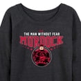 thumbnail image 3 of Marvel Daredevil - Murdock - Women's French Terry Pullover Long Sleeve Shirt, 3 of 5