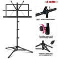 thumbnail image 5 of Music Stand Adjustable Desktop Book Stands Portable Sheet Holder All Metal Foldable Bookstand, 5 of 10