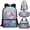 Axolotl Blue Ocean, variant on Jeiento Panda School Bag for Kids School Backpack for Elementary Studnets Moon Flower Bookbag with Lunch Box 4 Pcs Kids Backpack with Pencilcase for Boys Back Pack