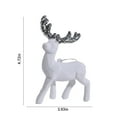 thumbnail image 4 of Cheapark Glittering Deer Christmas Tree Ornaments - Miniature Statue Pendants for Party, Garden & Photography, Festive Home Decor, 4 of 8