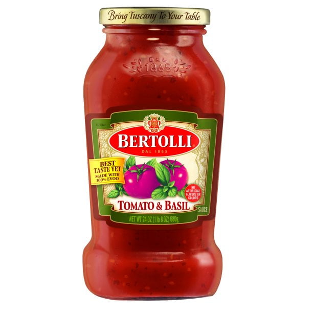 Bertolli Tomato Basil Pasta Sauce 24 Oz Walmart Com Walmart Com