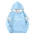 thumbnail image 1 of Bows pour Filles, Haut à Manches Longues Col Rond pour Garçons et Filles, Sweat à Capuche pour Enfants, 1 of 6