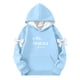 thumbnail image 2 of Camiseta de manga larga con lazo para niños, cuello redondo liso, parte superior lisa, adecuada para niños y niñas, sudadera con capucha para niñas, parte superior de poliéster, 2 of 6