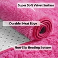 thumbnail image 3 of Arogan Modern Soft Fluffy Carpet for Living Room, Bedroom and Children's Room,Hot Pink, 5'x8 '., 3 of 7