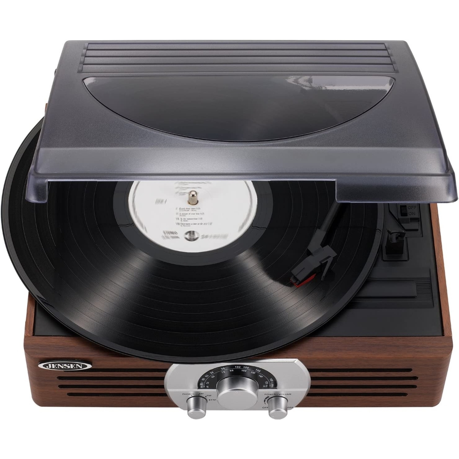JENSEN JTA-222P Turntable with AM/FM And Pitch Control - image 2 of 6