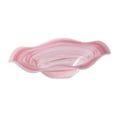 thumbnail image 1 of Bandeja de vidrio para servir frutas, ensalada, tazón, moderno, elegante, decorativo, para té y postre. Rosa, 1 of 9