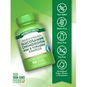 Glucosamine Chondroitin MSM Complex | 90 Caplets | Double Strength Supplement | Non-GMO, Gluten Free | by Natures Truth
