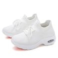 thumbnail image 6 of Rotm Slip On Shoes Women Womens Slip on Walking Shoes Comfort Lightweight Breathable Sock Shoe Non-Slip Mesh Casual Fashion Tennis Running Sneakers White,6.5, 6 of 7