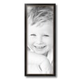 thumbnail image 2 of ArtToFrames 8" x 20" Black Square with Gold Beads Picture Frame, 8x20 inch Black Wood Poster Frame (WOM-5021), 5 Pack, 2 of 7