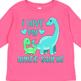 thumbnail image 4 of Inktastic I Love My Auntie-saurus Cute Brontosaurus Family Boys or Girls Long Sleeve Toddler T-Shirt, 4 of 5