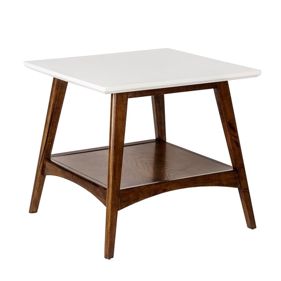 Cterwk Wood Side Table End Table for Living Room, Office