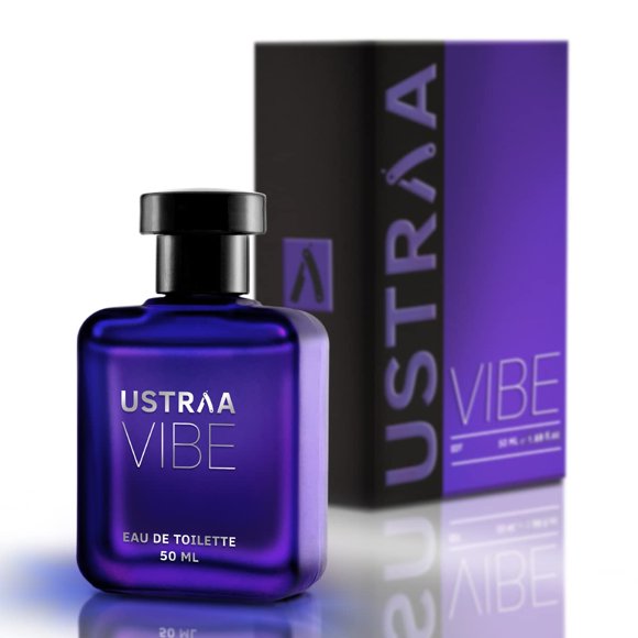 Ustraa Vibe Eau De Toilette Perfume For Men Pack Of 2X 50ml - 1.6 Fl.oz. Each | Intense Woody, Citrusy Notes | Suitable For All Occasions | Long Lasting Masculine Fragrance