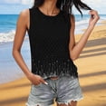 thumbnail image 1 of Pounoo T-Shirts pour Femmes Motif Jungle Sans Manches Coupe Décontractée Légers Confortables Chandails Décontractés Style de Rue Hauts Plage Tenue de Fin de Semaine Cadeau, 1 of 5