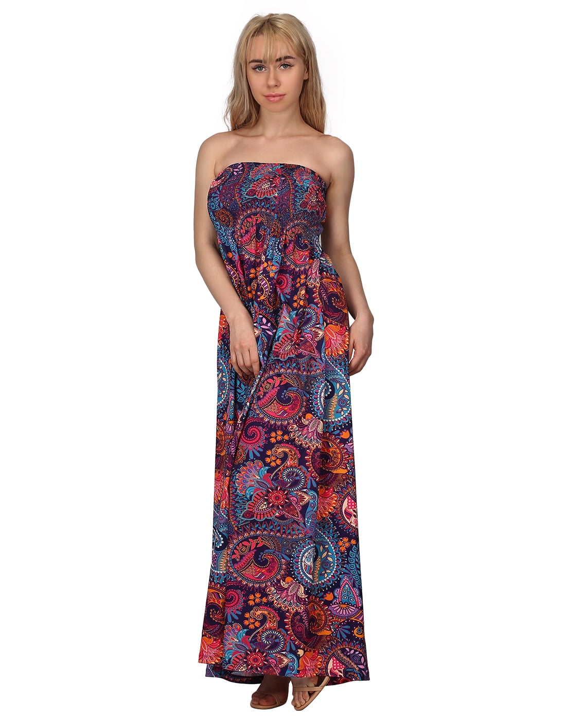 plus size strapless maxi