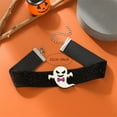 thumbnail image 6 of 1 Pcs Halloween Choker Necklace Pumpkin Necklace for Women Bat Necklace Halloween Black Necklace for Halloween, 6 of 14