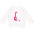thumbnail image 2 of Inktastic Cute Pink Dinosaur Toddler Sweatshirt, 2 of 4