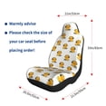 thumbnail image 5 of Honeii Cute Duck With Headphone for Car Seat Covers Full Set, Seat Covers for Cars, Car Seat Protector Waterproof, Leather Car Seat Cushion-2 PCS, 5 of 9