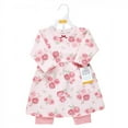 thumbnail image 2 of Hudson Baby Infant Girl Quilted Cotton Dress and Leggings, Blush Rose, 3-6 Months, 2 of 4