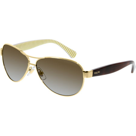 Men's Polarized RA4096-106/T5-59 Gold Aviator Sunglasses