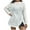 White #01, variant on Nmnitkp Sweaters for Women Soft and Comfortable Women Long Sleeve Large Round Neck Button Down Sweater Solid Color Ribbed Knit Sweater Casual Relaxed Fit Pullover Jumper