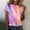 Pink, variant on ALLLIST Short Sleeve Tops for Women Crew Neck Summer T-Shirts Pink Fashion Floral Shirts Tops for Ladies