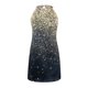 thumbnail image 4 of Moda mujer verano cuello halter casual impresión sin mangas una hebilla vestido falda Pompotops  ghjkhdj1748, 4 of 5