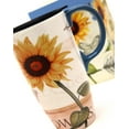 thumbnail image 3 of Evergreen Latte Travel Cup , Yellow & Red Sunflowers, 3 of 5