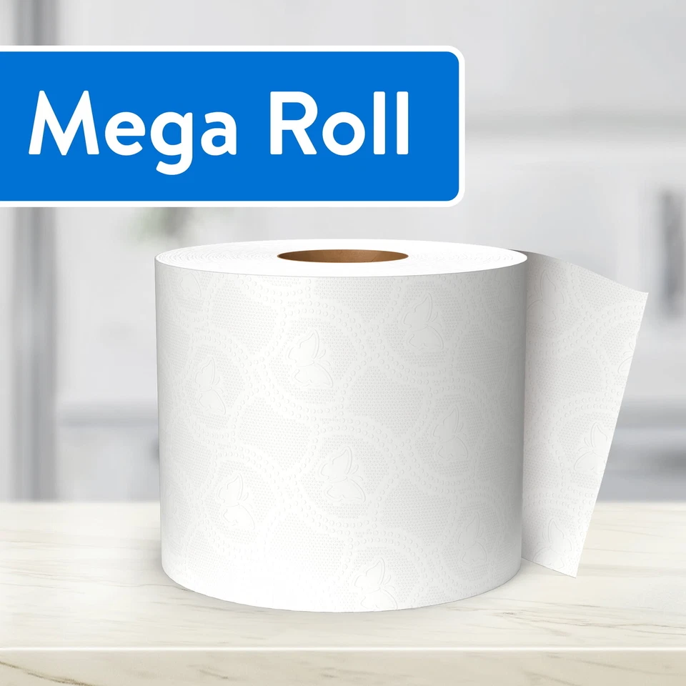 Soft &Strong Premium Toilet Paper 12 Mega Rolls 380 Sheets Bathroom Toilet Paper