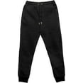 thumbnail image 4 of Elegant Comfort Men's Cotton Fleece Jogger Sweatpants with Pockets, 2XL Black, 4 of 5