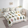 thumbnail image 4 of Manfei Rustic Tree Twin Bedding Sets 7-Piece for Kids, Cartoon Farmhouse Floral Bedding Comforter Set, Merry Christmas Theme Reversible Sheet Sets, Luxury Bedroom Decor, 4 of 8